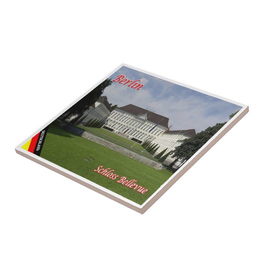 zDE068 BERLIN SCHLOSS BELLEVUEドイツ, タイル (側面)