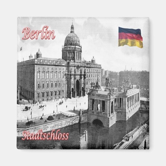 zDE071 BERLIN City Palace Germany,冷蔵庫 マグネット (正面)