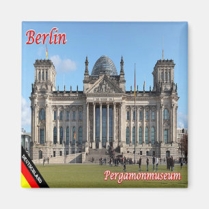 zDE074 BERLIN REICHSTAG建物ドイツ、冷蔵庫 マグネット