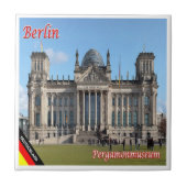 zDE074 BERLIN REICSTAG建物ドイツ, タイル (正面)