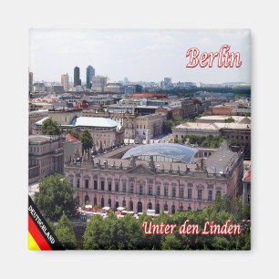 zDE075 BERLIN Unter den Lindenドイツ、冷蔵庫 マグネット