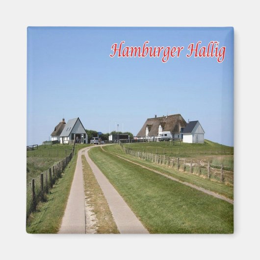 zDE085 HAMBURGER HOLMフリジア諸島,冷蔵庫 マグネット (正面)