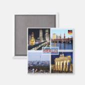 zDE090 BERLIN Bikini Haus Oberbaum冷蔵庫 マグネット (正面/裏面)