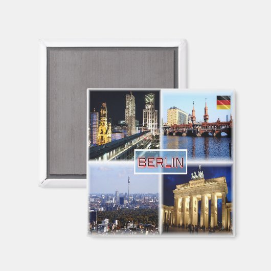 zDE090 BERLIN Bikini Haus Oberbaum冷蔵庫 マグネット (正面/裏面)