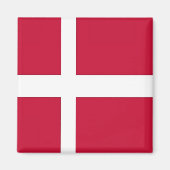 zDK001デンマーク国旗、デンマーク、冷蔵庫 マグネット (正面)