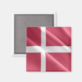 zDK002デンマーク国旗冷蔵庫 マグネット (正面/裏面)