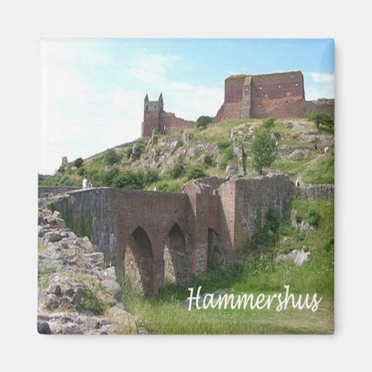 zDK006 HAMMERHSHUS、フリジア諸島、冷蔵庫 マグネット (正面)