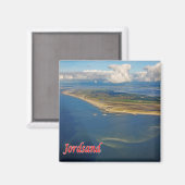 zDK007 JORDSAND Frisian Islands Denmark,冷蔵庫 マグネット (正面/裏面)