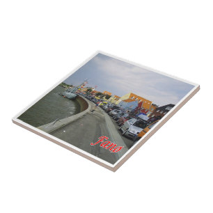 zDK011 FANO海辺フリジア諸島，デンマーク， タイル