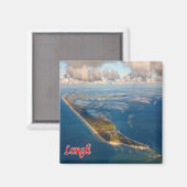 zDK012 LANGLIフリジア諸島デンマーク – 冷蔵庫 マグネット (正面/裏面)