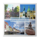 zDK013 COPENHAGEN Tivoli Garden Amalienborg County タイル (正面)