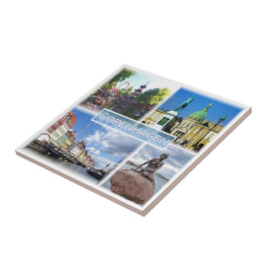 zDK013 COPENHAGEN Tivoli Garden Amalienborg County タイル (側面)