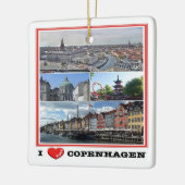 zDK014 COPENHAGEN KOPENHAGEN I LOVE, セラミックオーナメント (左)