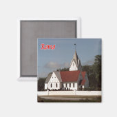 zDK015 ROMO SAINT CLEMEN KIRKEフリジア諸島, マグネット (正面/裏面)