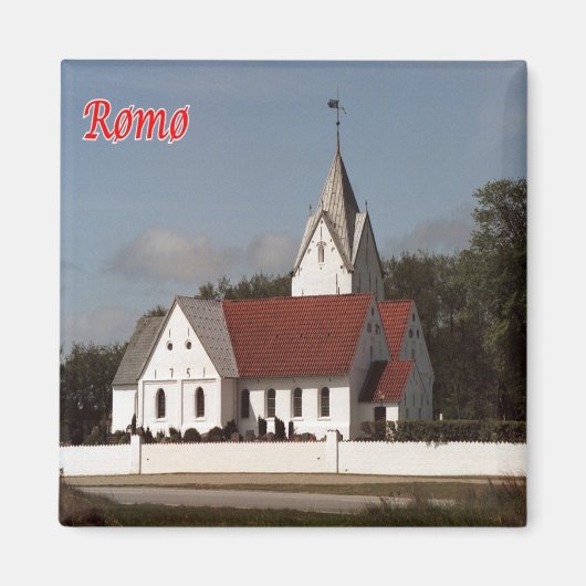 zDK015 ROMO SAINT CLEMEN KIRKEフリジア諸島, マグネット (正面)