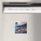 zDM004 ROSEAU，パノラマ，ドミニカ，アメリカ，冷蔵庫 マグネット (インサイチュ (食洗機))