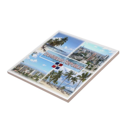 zDO003ドミニカ共和国,モザイク,アメリカ, タイル (側面)