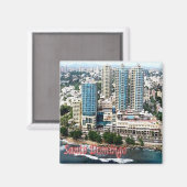 zDO006 SANTO DOMINGO、マレコンセンター、冷蔵庫 マグネット (正面/裏面)