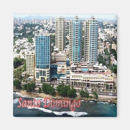 zDO006 SANTO DOMINGO、マレコンセンター、冷蔵庫 マグネット (正面)