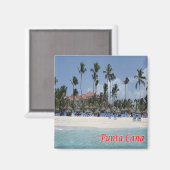 zDO016 PUNTA CAN，ドミニカ共和国，冷蔵庫 マグネット (正面/裏面)