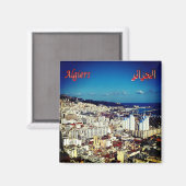 zDZ003 ALGERI，アルジェリア，アフリカ，冷蔵庫 マグネット (正面/裏面)