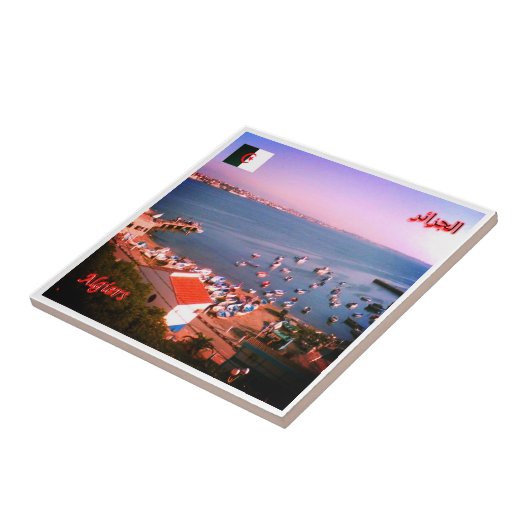 zDZ004 ALGERI，アルジェリア，アフリカ， タイル (側面)