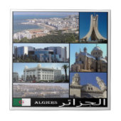 zDZ008 ALGERI，モザイク，アルジェリア，アフリカ， タイル (正面)