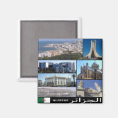 zDZ008 ALGERI,モザイク,アルジェリア,アフリカ,冷蔵庫 マグネット (正面/裏面)