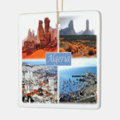 zDZ009 ALGERIモザイク，アルジェリア，アフリカ， セラミックオーナメント (左)