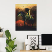 Zdzislaw Beksinski art style ポスター (ホームオフィス)