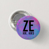 Ze Hir Hirs 代名詞 缶バッジ (正面&裏面)