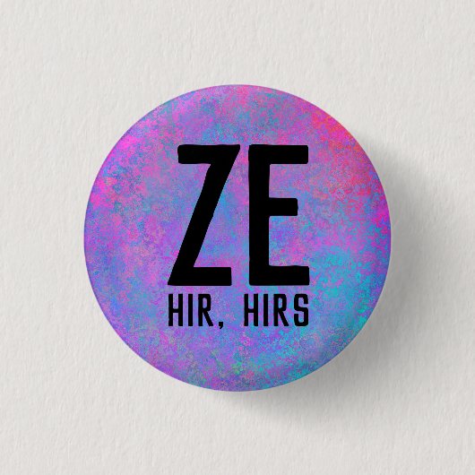 Ze Hir Hirs 代名詞 缶バッジ (正面)