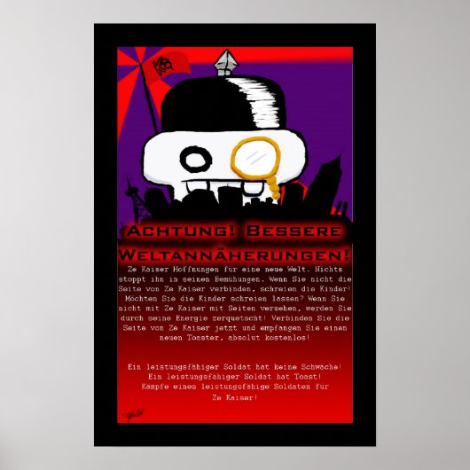 Ze Kaiserポスター ポスター (正面)