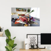 ZE! x CW – 燃焼カロリーを補充する ポスター (ホームオフィス)