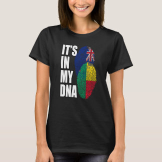 Zealander And Beninese Mix DNA Flag Heritage Tシャツ
