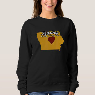 ZEARING IOWA IA USA かわいいお土産グッズ アメリカの都市 スウェットシャツ