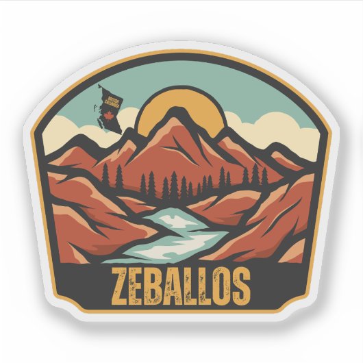 Zeballos, British Columbia シール (正面)