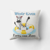 Zebraおもしろいを浮かせるものは クッション (裏面)