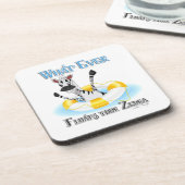 Zebraおもしろいを浮かせるものは コースター (左側)