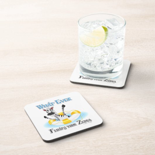 Zebraおもしろいを浮かせるものは コースター (右側)