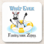 Zebraおもしろいを浮かせるものは コースター (正面)