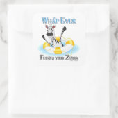 Zebraおもしろいを浮かせるものは スクエアシール (バッグ)