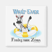 Zebraおもしろいを浮かせるものは マグネット (正面)