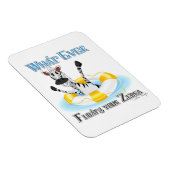 Zebraおもしろいを浮かせるものは マグネット (右側)