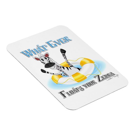 Zebraおもしろいを浮かせるものは マグネット (右側)