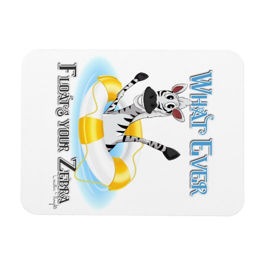 Zebraおもしろいを浮かせるものは マグネット (横)