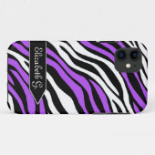 ZebraプリントパープルミックスiPhone 5ケース Case-Mate iPhoneケース (裏面(横))