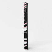 Zebraプリントピンクブラック&ホワイトiPhone 5ケース Case-Mate iPhoneケース (裏面/左)
