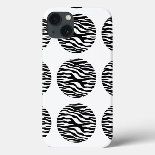Zebraプリント水玉模様iPad BTケース Case-Mate iPhoneケース (裏面)