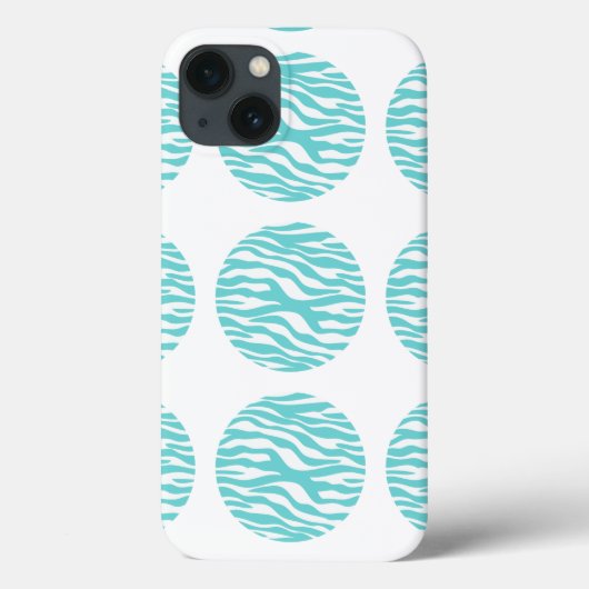 Zebraプリント水玉模様iPad BTケース Case-Mate iPhoneケース (裏面)
